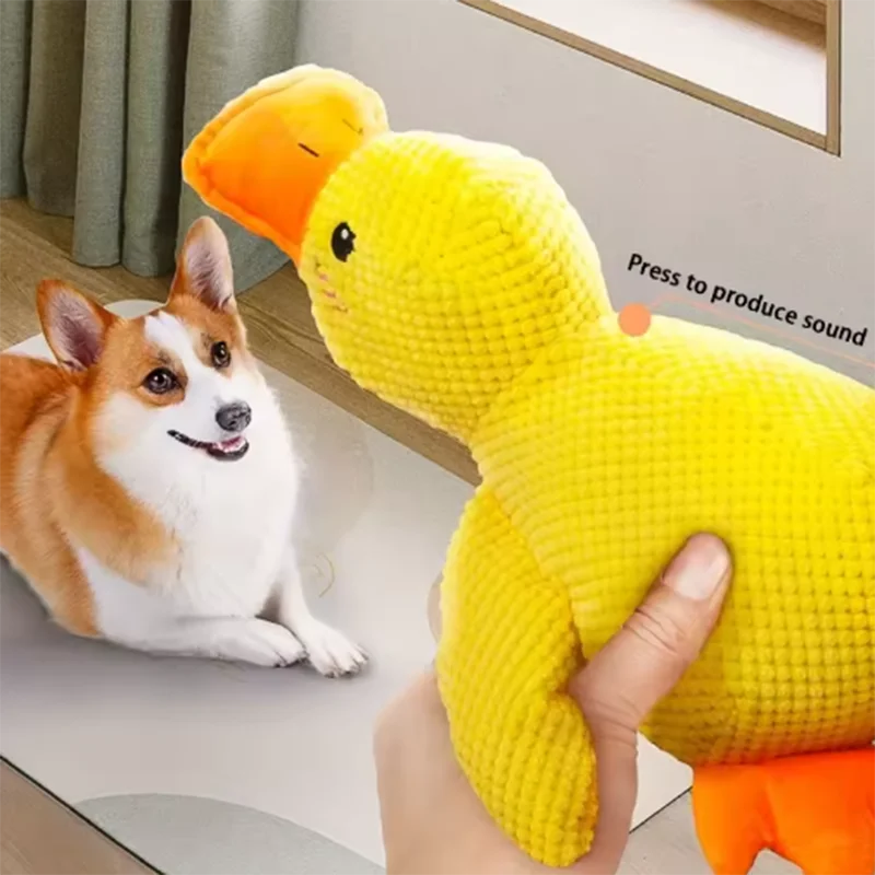 Kuscheliger Enten-Freund – Das interaktive Plüschspielzeug für deinen Hund