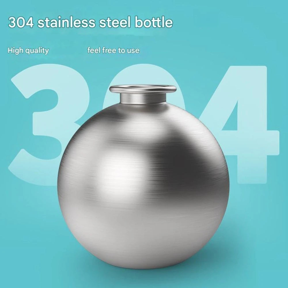 285ml Hunde-Trinkflasche aus Edelstahl mit abnehmbarem Silikonnapf — Auslaufsicher für Spaziergänge & Outdoor-Aktivitäten