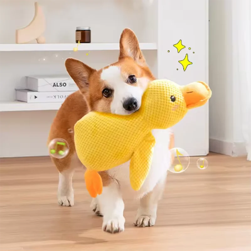 Kuscheliger Enten-Freund – Das interaktive Plüschspielzeug für deinen Hund