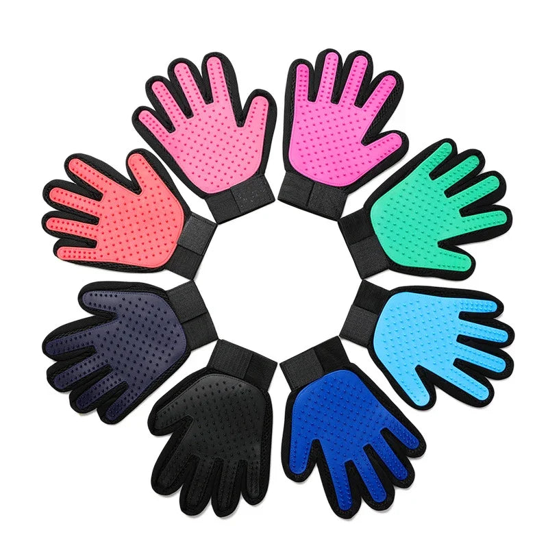 Silikon-Pflegehandschuhe für Haustiere — Haarentfernung & Badebürste
