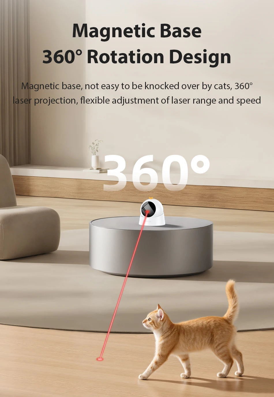 Automatisches Laser-Spielzeug für Katzen & Hunde – interaktiv & elektrisch