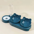 Ergonomisches Napf-Set für Katzen – Mit Schwerkraft-Wasserspender und schonendem Ohr-Design