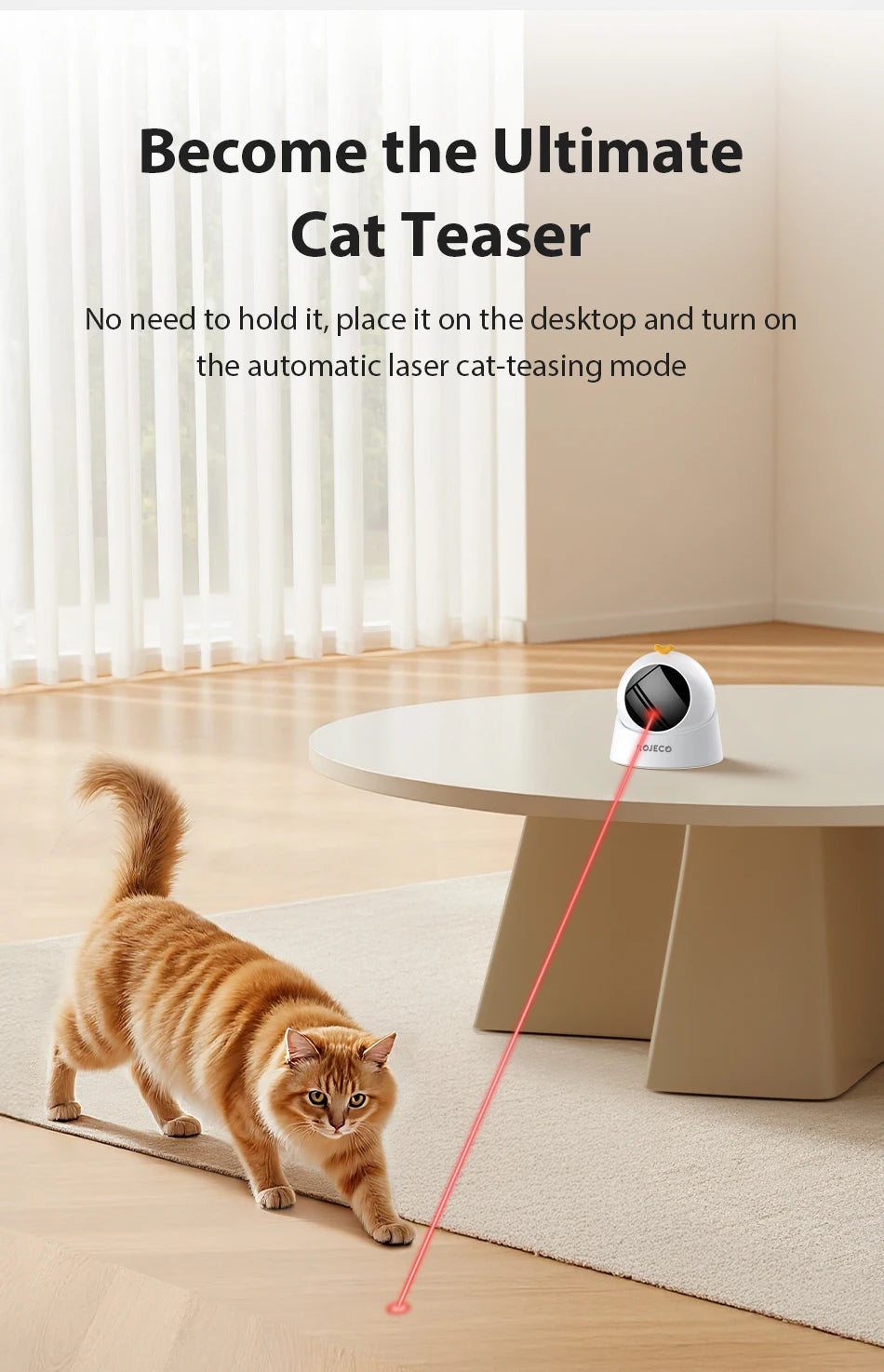 Automatisches Laser-Spielzeug für Katzen & Hunde – interaktiv & elektrisch