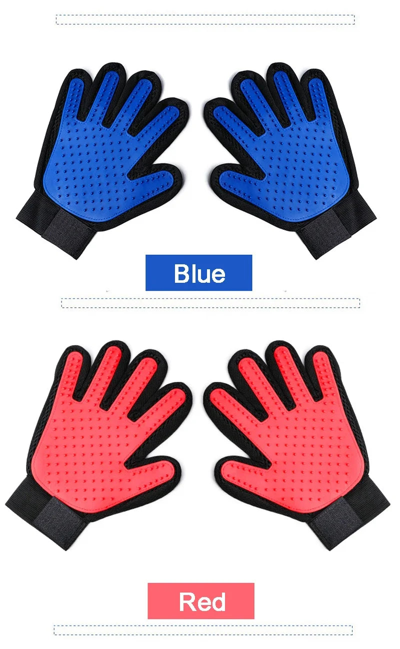 Silikon-Pflegehandschuhe für Haustiere — Haarentfernung & Badebürste